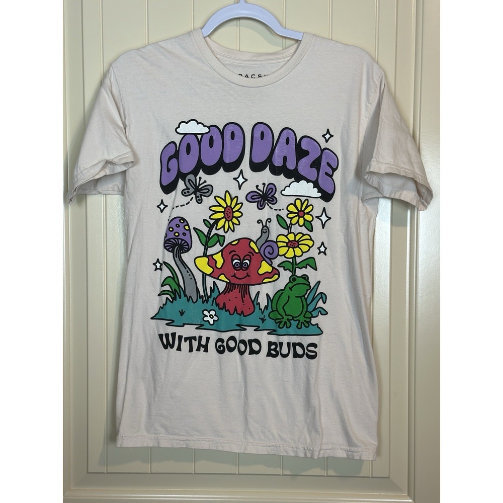 PacSun Pacific Sunwear Good Daze With Good Buds Short Sleeve Tshirt Sz S